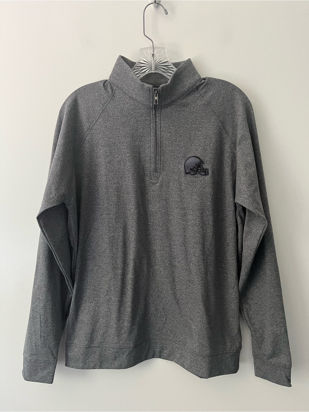 Holderness & Bourne Signature Fit Gray 1/4 Zip Sweatshirt Medium